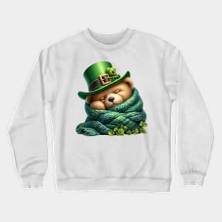 St Patricks Day Teddy Bear Crewneck Sweatshirt